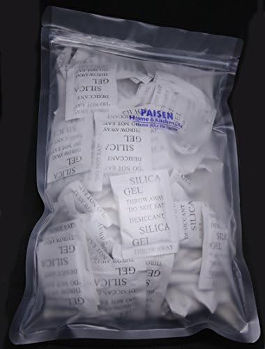 (100 packs) 5 Gram Silica Gel Dessicant Composite Paper Drying Desiccant Packets, High Efficient Dehumidifier Bags,Clear Moisture Gel Beads