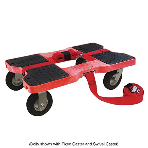 Caster 6 INCH AIR-Ride Fixed 375 lb Pneumatic Rubber, Standard Plate 1-3/4"x2-7/8"