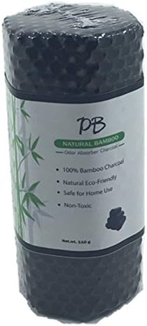 PB Natural Bamboo Charcoal Odor Eliminator Car Bag Shoe Closet Refrigerator Bathrooms Pet Eliminates Odors Fragrance & Chemical Free Mini Air Purifying Absorber Deodorizer Lasting 2 Year, 110g