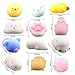 Mochi Squishy Toys, 28 Pcs Kawaii Squishies Mini Animals Stress Toys, Cute Squishy Toys Stress Reliever, Mini Seal Bear Cat Pig Smile Cloud Squishies Searick