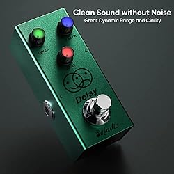Sofadio Delay Guitar Pedal, True Bypass DC 9V Mini