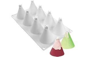 mostsom Cone Geometric Resin Silicone Mold Silicone Easy Chocolate Mold (Circular Cone B)