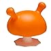 Mombella Mimi the Mushroom Super Soft Skin-like Infant Nipple Shaped Soothing Teether for Sucking Babies, Help with Breast Feeding Waning and Prevent Digit Sucking. For 0-6months, Orange