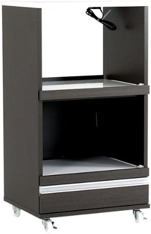 Amazon Arne キッチンワゴン レンジ台 キャスター付き コンセント付き おしゃれ 日本製 完成品 幅54 奥行45 高さ100 Rd 021w ダークブラウン レンジボード オンライン通販