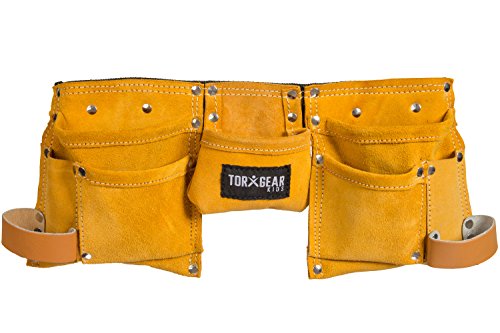 Childs Leather Tool Belt - Leather Hammer Loops - for Dress Up and Costume