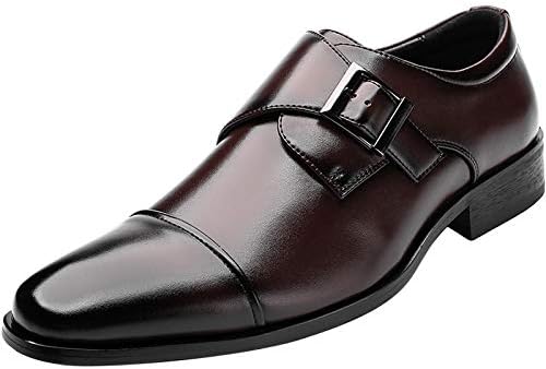 Amazon Todaysunny ビジネスシューズ メンズ モンクストラッ 紳士靴 ストレートチップ 内羽根 フォーマル ドレスシューズ 防滑 防臭 冠婚葬祭 職場用 普段用 Todaysunny ビジネスシューズ
