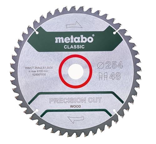Metabo HW/CT Precision Cut Classic Circular Saw Blade 254x30mm, 48WZ