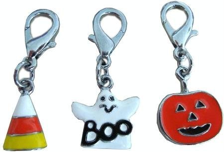 Mirage Pet Products Halloween Lobster Claw Charms/Zipper Pulls Candy Corn one