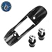 Kayak Paddle Clip & Fishing Net Clip - Universal Deck Mounted Kayak Paddle Holder & Fishing Net Holder - Black Nylon