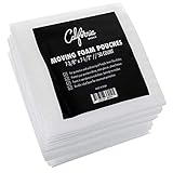 Premium Foam Packing Sheets (50 Count, 7 3/8 x 7 1/2 inches) Cushion Foam Wrap Sheets, Moving Supplies for Dishes, Glasses and Furniture, Packing Cushioning Supplies, Soft and Durable Packing Sheets