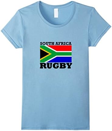 Women's South African Rugby Shirt | Springbok T Shirt | Bokke Tee Large Baby Blue