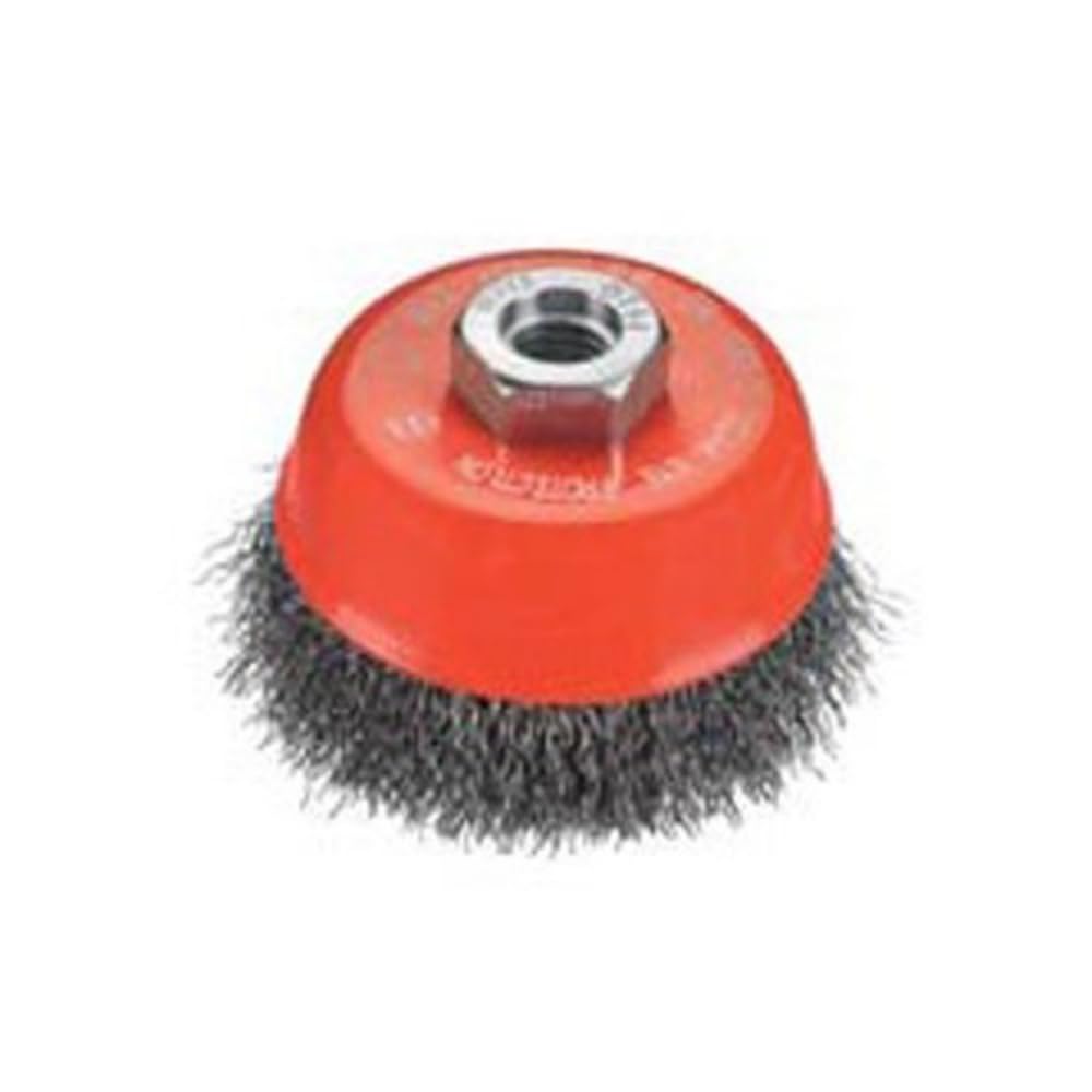 Osborn 2008613061 - Cepillo taza acero latonado de alambre ondulado con tuerca M14 y filamento Ø 0.30 mm (60x20)
