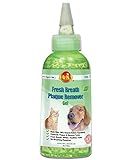 Fresh Breath Plaque Remover Gel 100% All Natural Solution for Dog Oral Care Cleans Dog & Cat Teeth, Gums & Tongue Wipes Out Plaque & Tartar Without Brushing. (4 oz) Vet Approved