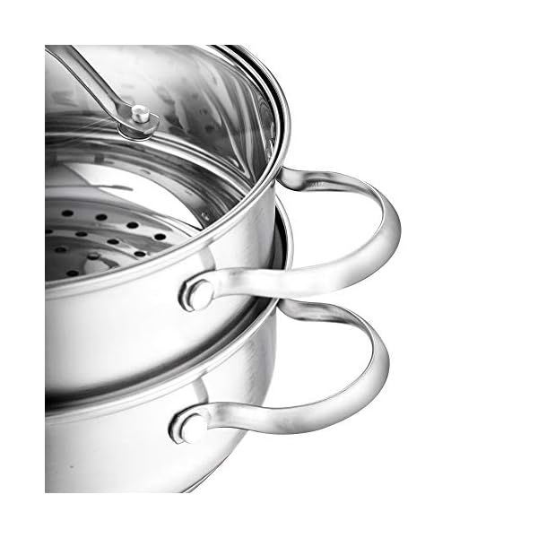 Velaze Cookware Set 14-Piece Stainless Steel Pot & Pan Sets Induction Safe, Saucepan, Casserole, Casserole, pan with…