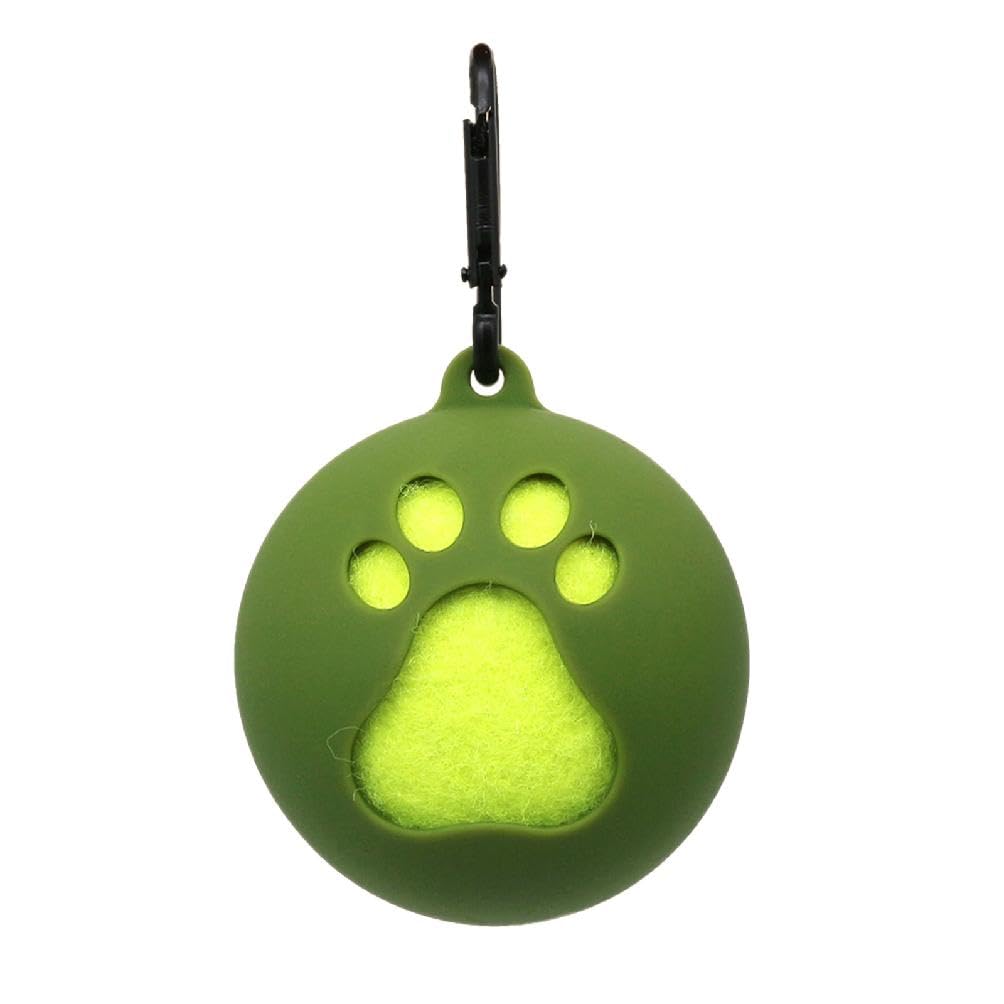 Standard Tennis Ball Holder With Carabiner Hands-Free Pet Ball Cover Holder For Training Walking Tennis Play Durable Hands-free Pet Ball Cover Holder Flexible And Durable