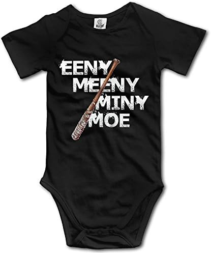 Eeny Meeny Miny Moe Negan Lucille Zombie Infant Baby Outfit Creeper Short Sleeves Bodysuits