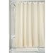 mDesign Extra Wide Heavy Duty Flat Weave Fabric Shower Curtain, Liner - Weighted Bottom Hem - for Shower and Bathtub - 72