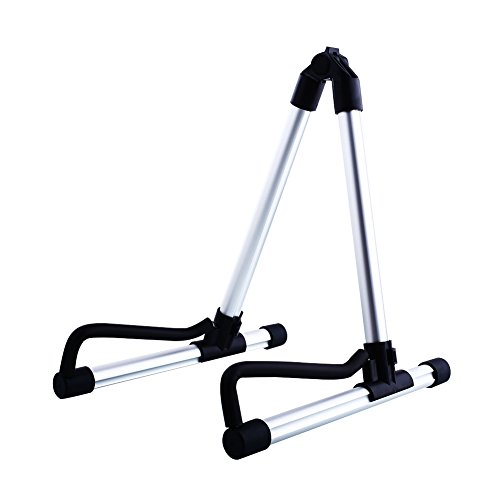 Lexiesxue Foldable Folding Acoustic Electric Guitar Bass Stand Holder Floor Universal - Thumbnail 2