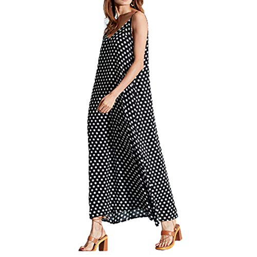 Womens V Neck Long Maxi Dress Sleeveless Baggy Boho Casual | Desertcart  Belize