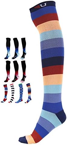 Compression Socks for Women &amp; Men - Graduated Fit BEST for Running, Travel, Flight, Nurses, Pregnancy, Shin Splints, Athletic Sport, Football - Boost Performance, Recovery, Circulation &amp; Stamina.
