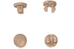 10pcs Horizontal Blinds Plastic Bottom Rail Ladder Cord Button Plug 1/2"- Sandy Brown