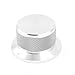uxcell A15020500ux0447 CNC Machined Aluminum Alloy Potentiometer Control Knob, 6 mm Hole, 44 mm