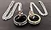 His & Hers Matching Set Stainless Steel Couples Pendant Necklace for Lover Valentine a Pair