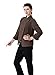 JXH Chef Uniforms women's long sleeve chef coat brown blue and olive