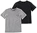 Carter's Baby Boys' 2-Pack Tee, Grey/Black, 12 Months