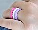 FluxActive Silicone Wedding Ring for Women (8 Pack) Thin Stackable Rubber Bands - Woven Pattern (Lavender, Teal, Midnight Blue, White, Fuchsia, Gray, Lime Green, Light Blue, 6)