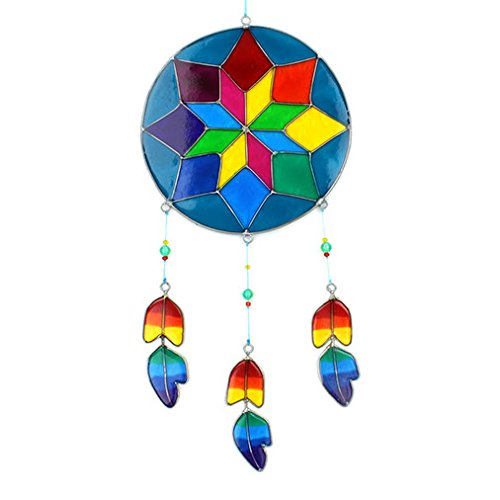 Siesta Rainbow Resin Dreamcatcher Suncatcher Approx 15cm × 33cm