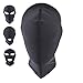 ATHX Mens and Womens Breathable Spandex Costume Hood Mask Balaclavas (Black Full Cover)