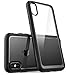 i-Blason Case for Phone X (2017)/ iPhone Xs (2018), Scratch Resistant Clear Halo Series Case (Clear/Black)