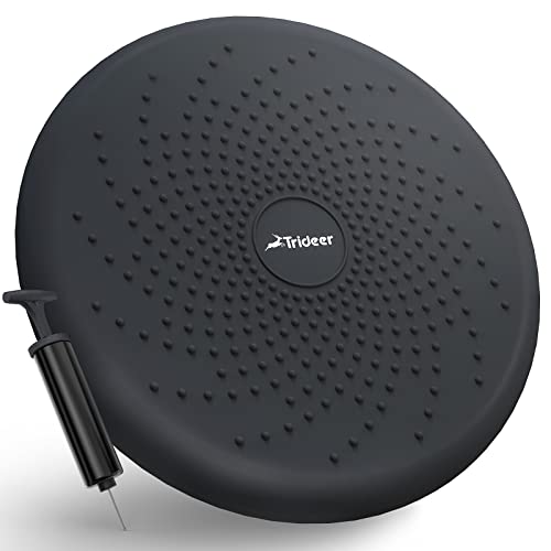 Trideer Balance Disc Wobble Cushion Wiggle Seat on Office Desk Chair