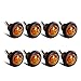 Partsam 8X 3/4 inch Mount Amber Clearance LED Bullet light Lamp Truck Trailer Round Side Marker Lights Lamps