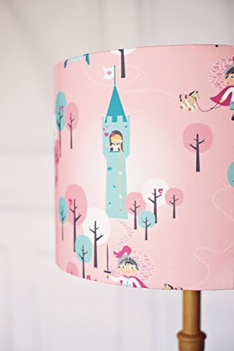 Dragon girl lampshade, pink lamp, childrens lampshade, kids lampshade, nursery lamp shade, girls lamp, childrens lamp, kids lamps, lampshade