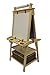 Little Partners Deluxe Learn 'N Play Toddler Easel for Kids, Two-Sided Art Center with Chalkboard, Magnetic Dry Erase Whiteboard, Paper Feed, Storage Bins, Paint Containers (Natural)