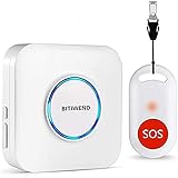 Caregiver Pager for Elderly, BITIWEND Wireless Call