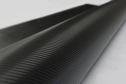 VViViD XPO Dry Deep Black 3D Carbon Fiber Vinyl Wrap Roll with Air Release Technology (20ft x 5ft)