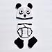 Toptim Baby Photography Prop Newborn Crochet Hat Pants and Shoes Panda Design 0-12M (Black/White)