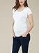 Liu & Qu Women's Maternity Classic Side Ruched T-Shirt Tops Mama Pregnancy Clothes