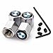 Anti-theft Metal Car Tire Stem Air Valve Caps For BMW Emblem Decoration (B)