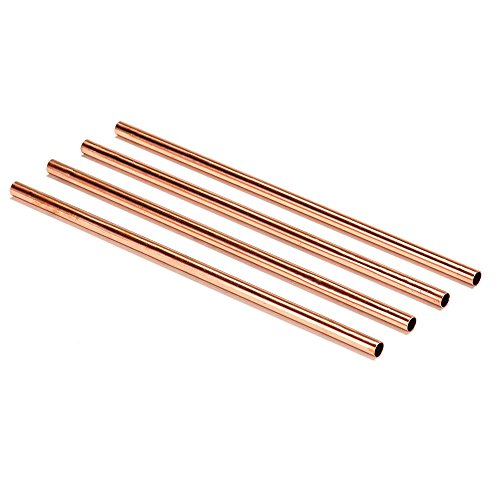 Copper Drinking Straws | Healthier, Reusable and Environment Friendly Straws (Set of 4)