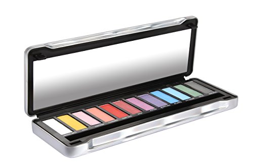 BYS Fantasy Matte Eyeshadow Palette Tin with Mirror and Dual End Applicator 12 Shades