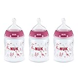 NUK Perfect Fit Baby Bottle, Girl, 5 Ounce (Pack of 3)