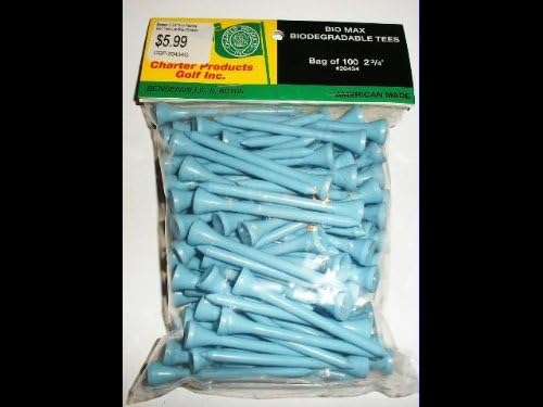 Biomax 2 3/4" Eco Friendly Golf Tees Lite Blue Durable