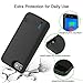 Battery Case for iPhone 6S/6/7/8 6000mAh-Bleliftus Slim Rechargeable Portable Battery Pack Charging Case for iPhone 6S/6(4.7 inch) Extended Power Bank Protective Charger Case (Black)