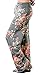 Artfish Women's Loose Baggy Yoga Long Pants Floral Printed Trousers Flowy Beach Pants