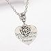 Tinksky Heart Charm Necklace Mom Daughter Jewelry Best Mother's Day Gifts from Daughter, The Love Between Mother and Daughter is Forever