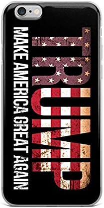 CASE LOCK LTD -Trump 2020 USA Presidential Campaign - Hard Rubber Phone case for Apple iPhone 8 (4.7 inch) Includes 1 Screen Protector Made and Shipped from The USA